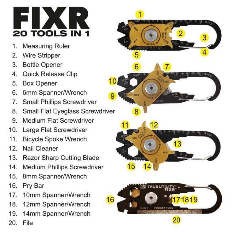 True Utility Fixr 20 in 1 Tool – Manly Gift Store