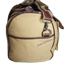 Load image into Gallery viewer, Christian Fish Zep Pro Waxed Canvas Weekender Duffle Bag
