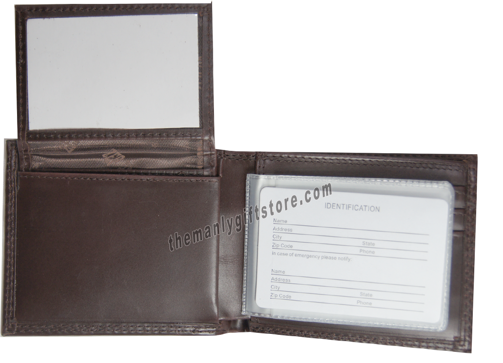 Marshal RFID Blocking Black Bifold Leather Wallet