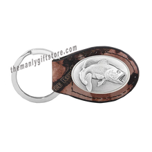 Load image into Gallery viewer, Bass Zep-Pro Leather Concho Key Fob Brown, Camo or Black