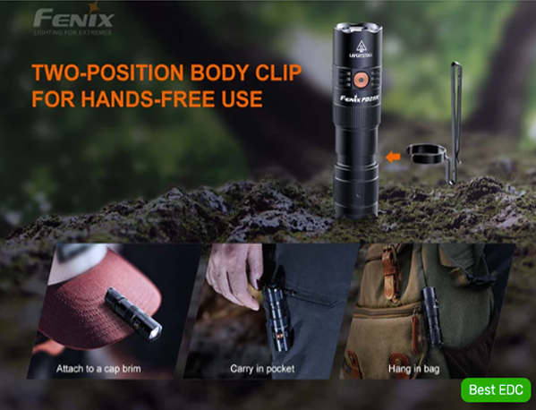 best edc fenix flashlight FENIX PD25R RECHARGEABLE EDC FLASHLIGHT – Manly Gift Store
