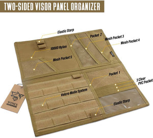 Tactical Truck Visor Organizer MOLLE EDC Pouch