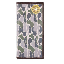 Load image into Gallery viewer, Shotgun Shell Roper Secretary Old School Green Camo Leather Wallet
