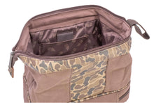 Load image into Gallery viewer, Bass Brown Waxed Canvas Old School Camo Toiletry Dopp Bag