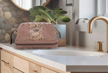 Load image into Gallery viewer, Bass Brown Waxed Canvas Old School Camo Toiletry Dopp Bag
