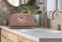 Load image into Gallery viewer, Buck Deer Brown Waxed Canvas Old School Camo Toiletry Dopp Bag