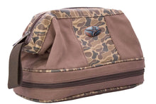 Load image into Gallery viewer, Duck Brown Waxed Canvas Old School Camo Toiletry Dopp Bag