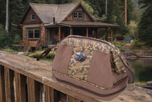 Load image into Gallery viewer, Duck Brown Waxed Canvas Old School Camo Toiletry Dopp Bag