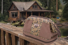 Load image into Gallery viewer, Lab Brown Waxed Canvas Old School Camo Toiletry Dopp Bag