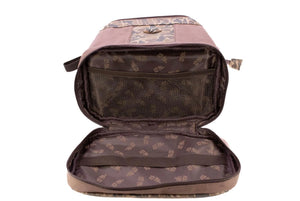 Bass Brown Waxed Canvas Old School Camo Toiletry Dopp Bag
