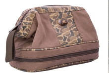 Load image into Gallery viewer, Turkey Brown Waxed Canvas Old School Camo Toiletry Dopp Bag