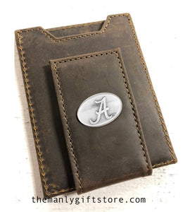 Alabama Leather Front Pocket Wallet