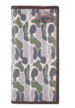 Load image into Gallery viewer, Bass Roper Secretary Old School Green Camo Leather Wallet