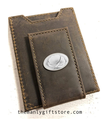 Cotton Leather Front Pocket Wallet