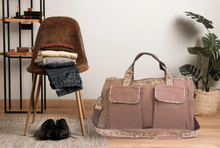 Load image into Gallery viewer, Turkey Waxed Canvas Old School Camo Weekender Bag