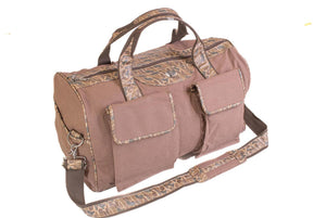 Buck Brown Waxed Canvas Old School Camo Weekender Bag