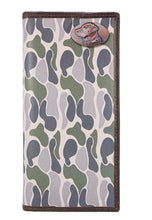 Load image into Gallery viewer, Lab Roper Secretary Old School Green Camo Leather Wallet