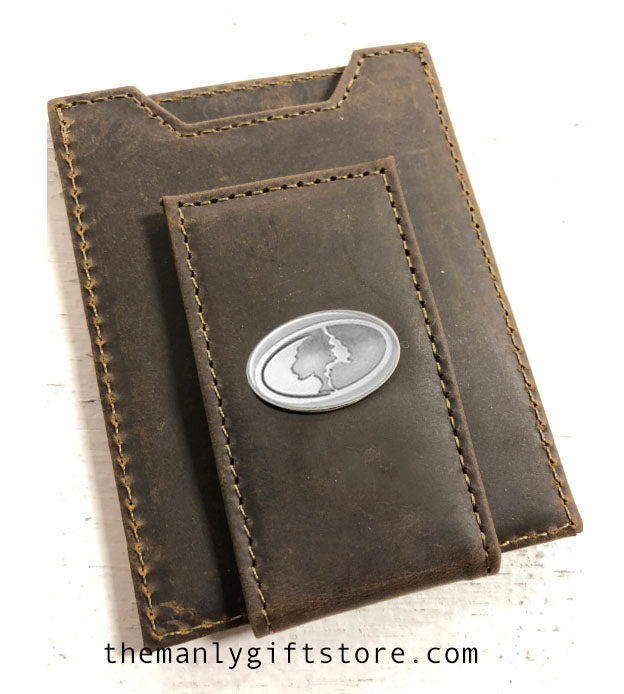 Mossy Oak Leather Front Pocket Wallet