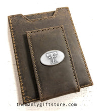 Load image into Gallery viewer, Texas Tech Leather Front Pocket Wallet
