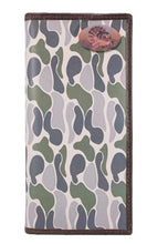 Load image into Gallery viewer, Turkey Roper Secretary Old School Green Camo Leather Wallet