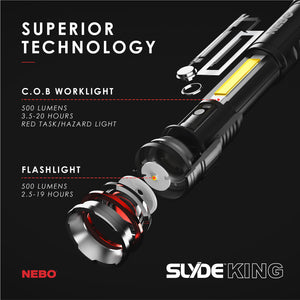 Slyde King Rechargeable Work Light and Flashlight