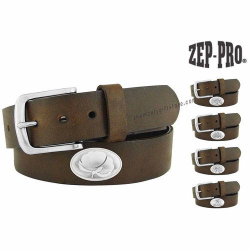 Cotton Zep-Pro Leather Concho Belt
