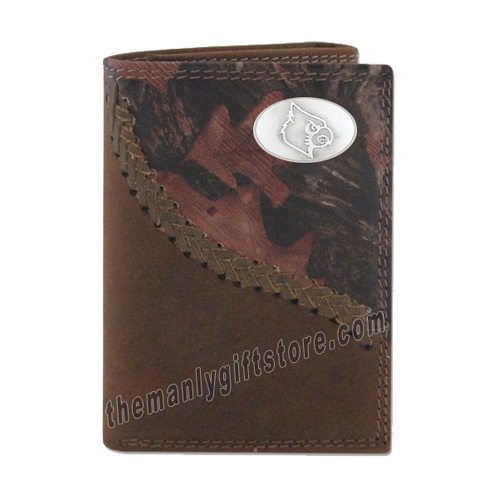 Louisville Cardinals Crazy Horse Leather Bifold Wallet – Manly
