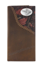 Load image into Gallery viewer, Flying Duck Fence Row Camo Genuine Leather Roper Wallet