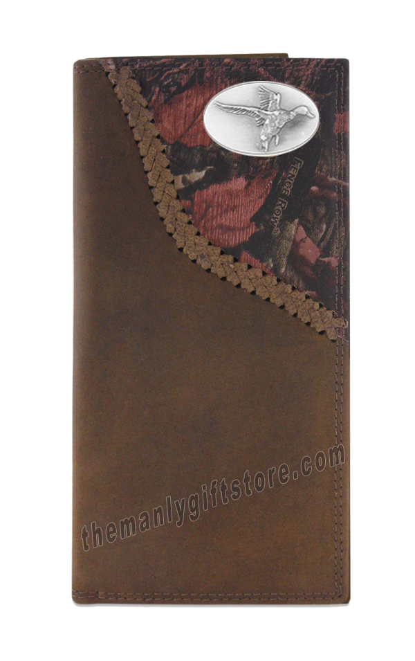 Flying Duck Fence Row Camo Genuine Leather Roper Wallet