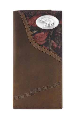 Elephant Alabama Fence Row Camo Genuine Leather Roper Wallet