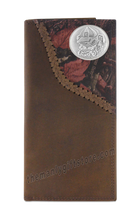 Load image into Gallery viewer, Georgia Bulldogs Mascot Fence Row Camo Genuine Leather Roper Wallet