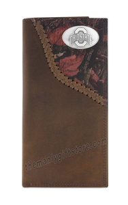 Ohio State Buckeyes Fence Row Camo Genuine Leather Roper Wallet
