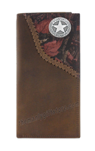 Load image into Gallery viewer, Texas Star Fence Row Camo Genuine Leather Roper Wallet