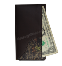 Load image into Gallery viewer, Marshall University Mossy Oak Camo Zep Pro Leather Roper Wallet