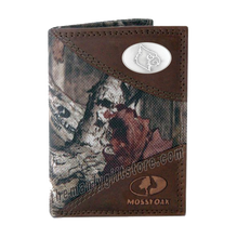 Load image into Gallery viewer, Louisville Cardinals Mossy Oak Camo Trifold Wallet