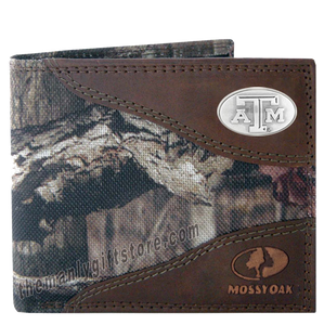 Texas A&M Aggies Mossy Oak Camo Bifold Wallet