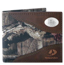 Load image into Gallery viewer, Baylor Bears Mossy Oak Camo Bifold Wallet