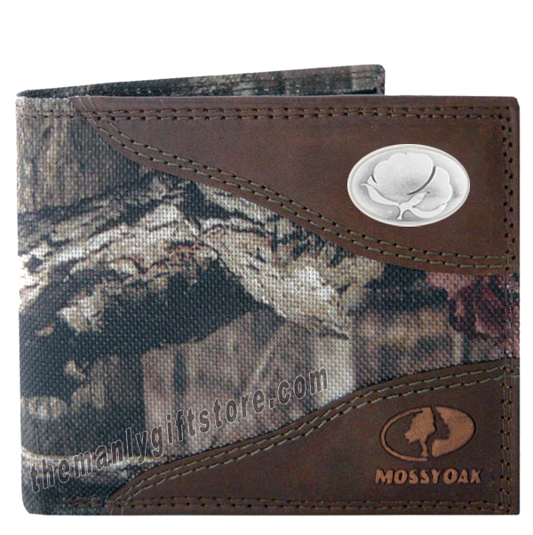 Cotton Logo Mossy Oak Camo Bifold Wallet