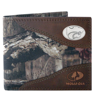 Kansas State Mossy Oak Camo Bifold Wallet