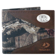 Load image into Gallery viewer, Kentucky Wildcats Mossy Oak Camo Bifold Wallet