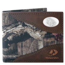 Load image into Gallery viewer, Louisville Cardinals Mossy Oak Camo Bifold Wallet