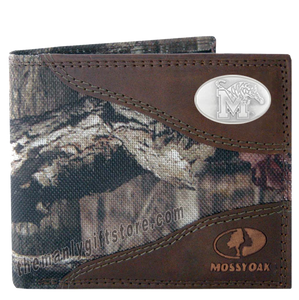 Memphis Tigers Mossy Oak Camo Bifold Wallet