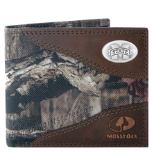 Load image into Gallery viewer, Mississippi State Bulldogs Mossy Oak Camo Bifold Wallet