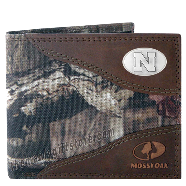 Nebraska Cornhuskers Mossy Oak Camo Bifold Wallet
