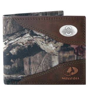 Ohio State Buckeyes Mossy Oak Camo Bifold Wallet