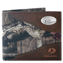 Load image into Gallery viewer, Saltwater Redfish Mossy Oak Camo Bifold Wallet