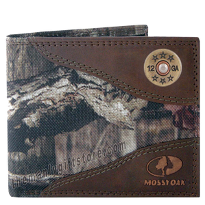 Shotgun Shell Mossy Oak Camo Bifold Wallet