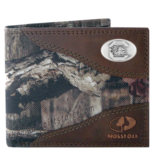South Carolina Gamecocks Mossy Oak Camo Bifold Wallet