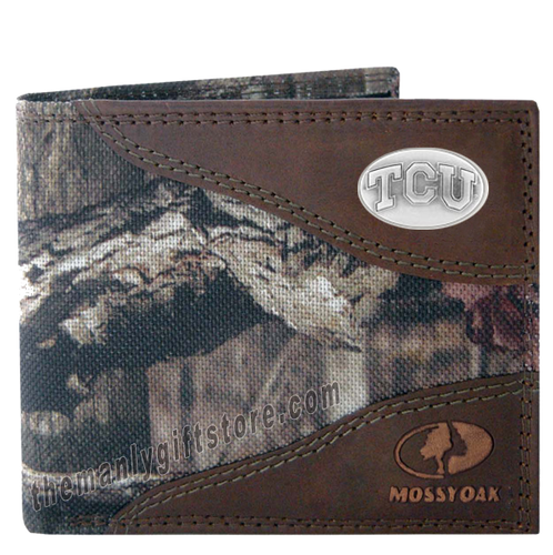 Texas Christian University TCU Mossy Oak Camo Bifold Wallet