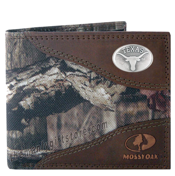Texas Longhorns Mossy Oak Camo Bifold Wallet